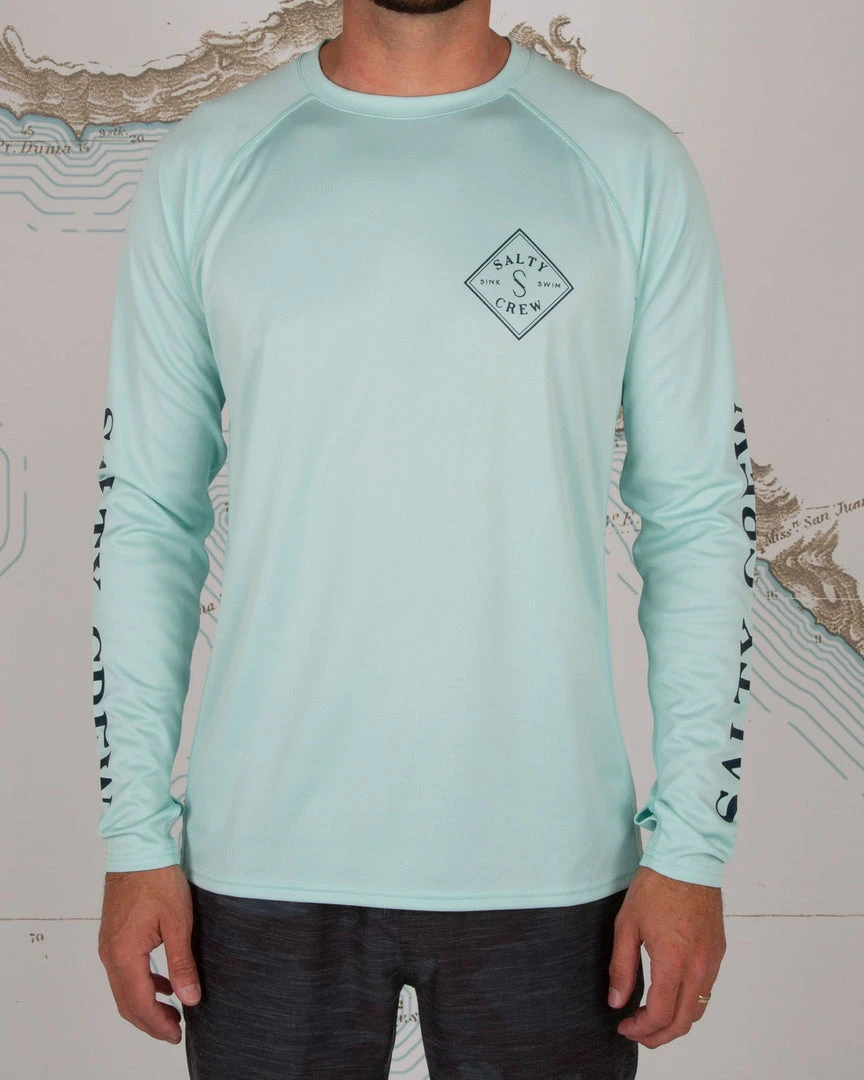 Salty Crew Tippet Sea Foam Pinnacle + L/S Sunshirt Mens