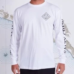Salty Crew Tippet Tackle White Premium L/S Tee Mens