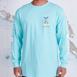Salty Crew Mens Tailed Sea Foam L/S Standard Tee