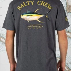 Salty Crew Mens Ahi Mount Grey Heather S/S Standard Tee