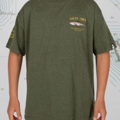 Salty Crew Youth Bruce Boys Forest Heather S/S Tee