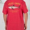 Salty Crew Bruce Boys Red Heather S/S Tee Youth