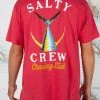 Salty Crew Tailed Red Heather S/S Standard Tee Mens