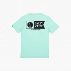 Salty Crew Alpha Flag Sea Foam S/S Boys Tee