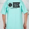 Salty Crew Alpha Flag Sea Foam S/S Boys Tee