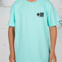 Salty Crew Alpha Flag Sea Foam S/S Boys Tee