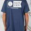 Salty Crew Alpha Flag Blue Heather S/S Boys Tee