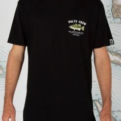 Salty Crew Mens Bigmouth Black S/S Premium Tee