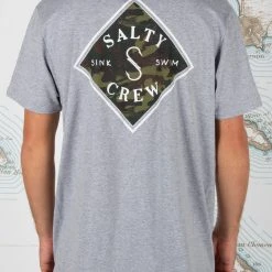 Salty Crew Mens Tippet Decoy Athletic Heather S/S Standard Tee