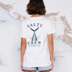 Salty Crew Tailed White Boyfriend Tee