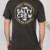 Salty Crew First Mate Black Premium S/S Tee