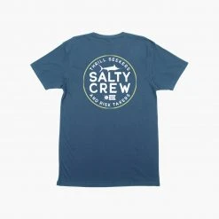 Salty Crew Mens First Mate Navy Premium S/S Tee