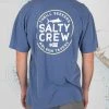 Salty Crew Mens First Mate Navy Premium S/S Tee