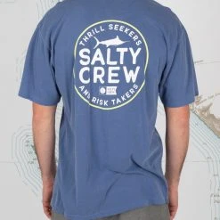 Salty Crew Mens First Mate Navy Premium S/S Tee