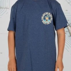 Salty Crew Youth Dos Palms Navy Heather Boys S/S Tee