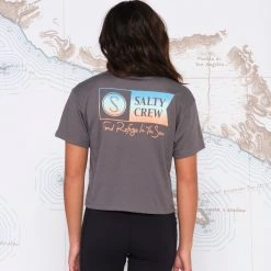 Salty Crew Alpha Gradient Charcoal Skimmer Tee