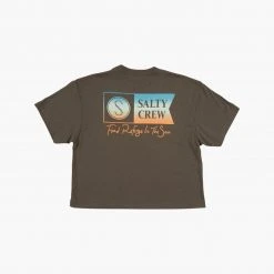 Salty Crew Alpha Gradient Charcoal Skimmer Tee
