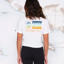 Salty Crew Alpha Gradient White Skimmer Tee Womens