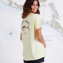 Salty Crew Womens Ahi Mount Banana Boyfriend Tee