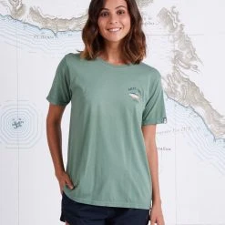 Salty Crew Womens Ahi Mount Sage Boyfriend Tee