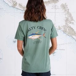 Salty Crew Womens Ahi Mount Sage Boyfriend Tee
