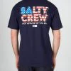 Salty Crew Mens Stars And Stripes Navy S/S Premium Tee