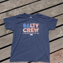 Salty Crew Stars And Stripes Denim Boyfriend Tee