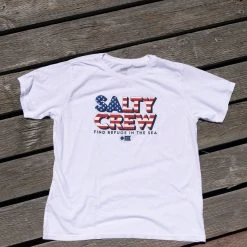 Salty Crew Stars And Stripes White Boyfriend Tee