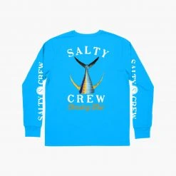 Salty Crew Mens Tailed Blue L/S Sunshirt