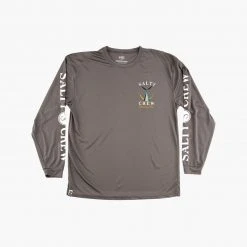 Salty Crew Mens Tailed Charcoal L/S Sunshirt