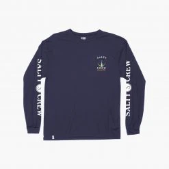 Salty Crew Tailed Navy L/S Sunshirt Mens