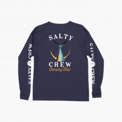Salty Crew Tailed Navy L/S Sunshirt Mens