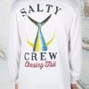 Salty Crew Mens Tailed White L/S Sunshirt