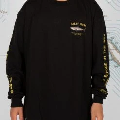 Salty Crew Bruce Boys Black L/S Tee