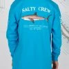 Salty Crew Bruce Boys Turquoise L/S Tee Youth