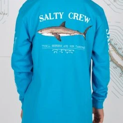 Salty Crew Bruce Boys Turquoise L/S Tee Youth