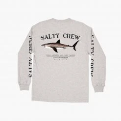 Salty Crew Mens Bruce Athletic Heather L/S Standard Tee