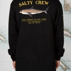 Salty Crew Mens Bruce Black L/S Standard Tee
