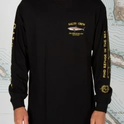 Salty Crew Mens Bruce Black L/S Standard Tee