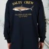 Salty Crew Bruce Navy L/S Standard Tee Mens