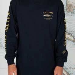 Salty Crew Bruce Navy L/S Standard Tee Mens