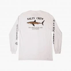 Salty Crew Bruce White L/S Standard Tee Mens