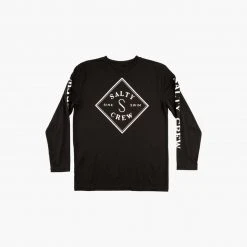 Salty Crew Youth Tippet Boys Black UV L/S Tee