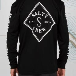 Salty Crew Youth Tippet Boys Black UV L/S Tee