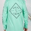 Salty Crew Tippet Boys Seafoam L/S Sunshirt