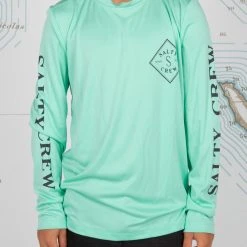 Salty Crew Tippet Boys Seafoam L/S Sunshirt