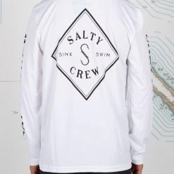 Salty Crew Tippet Boys White UV L/S Tee Youth