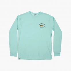 Salty Crew Mens Ahi Mount Sea Foam L/S Tech Tee