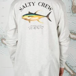 Salty Crew Ahi Mount Vintage White L/S Tech Tee