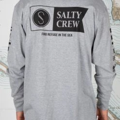 Salty Crew Alpha Athletic Heather L/S Premium Tee